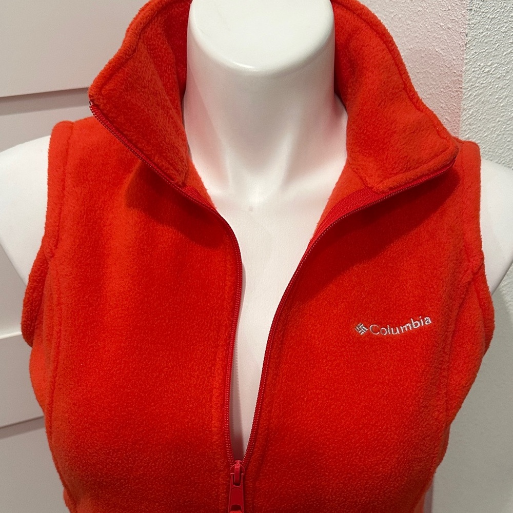 Columbia Women's Vibrant Red Fleece Vest